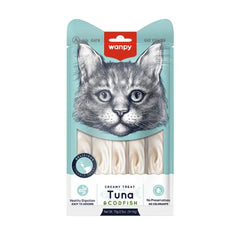 Wanpy Adult Cat Creamy Lickable Treat Tuna & Codfish 70 g Pouch - Confiance Co