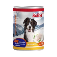 Bioline Adult Dog Wet Food Beef and Vegetable 375 g Canned