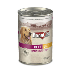Bonacibo Adult Dog Beef - Chunks 400 g Canned