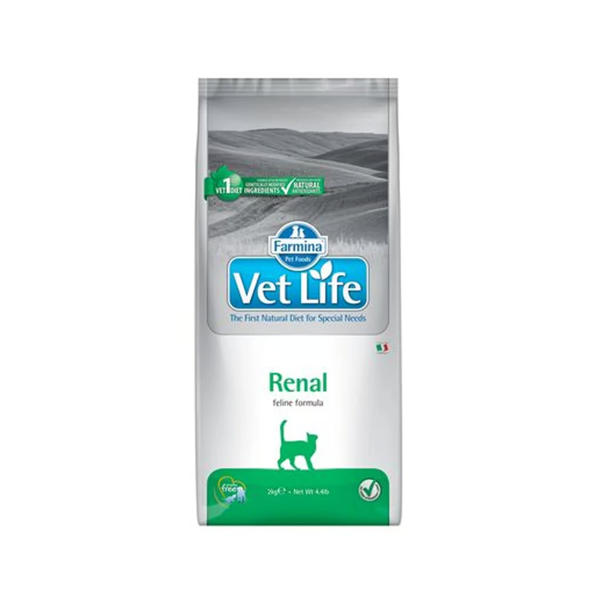 Farmina Adult Cat Vet Life Renal Feline Formula 2 Kg Bag