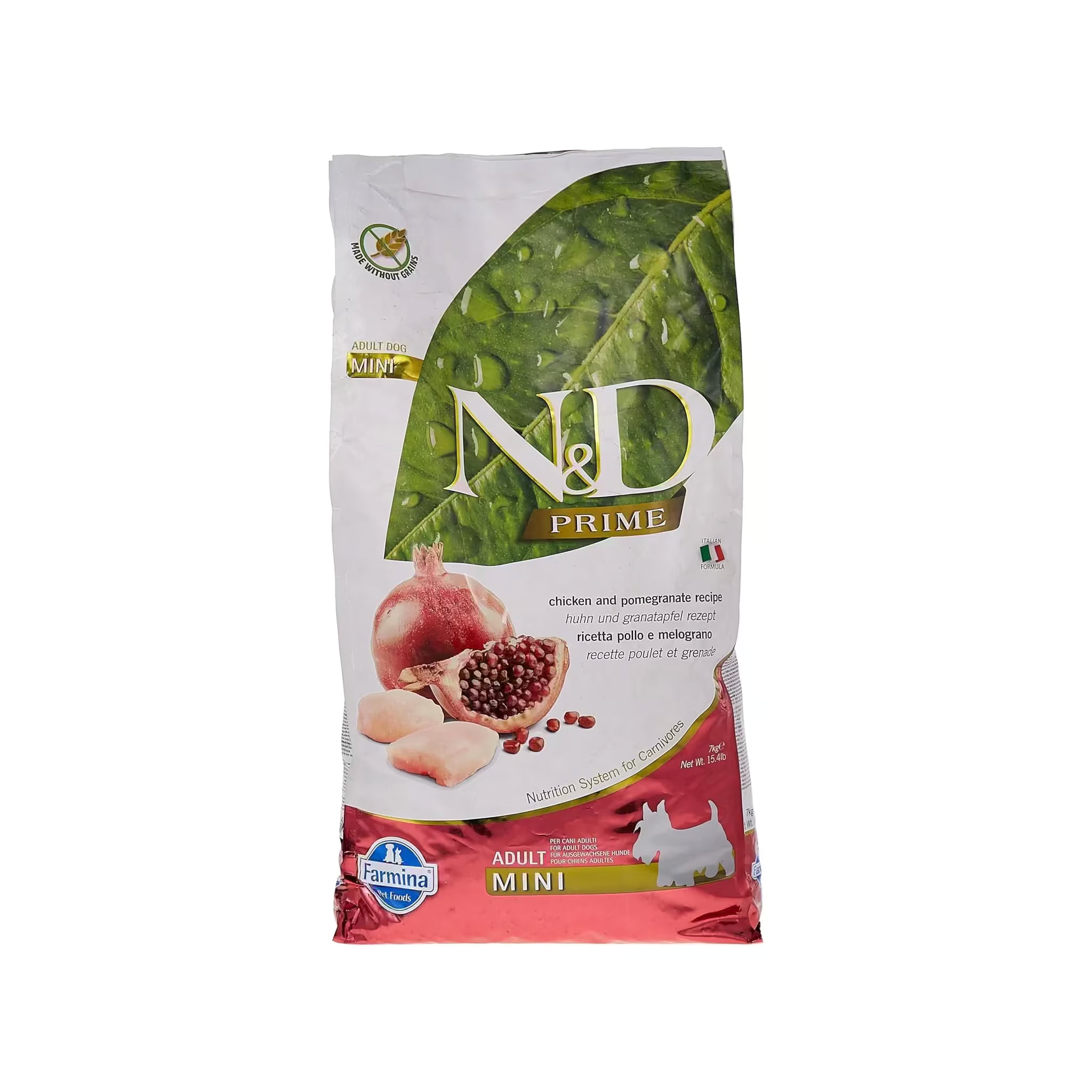 Farmina Adult Dog N &D  AG Chicken & Pomegranate Mini 7 KG Bag