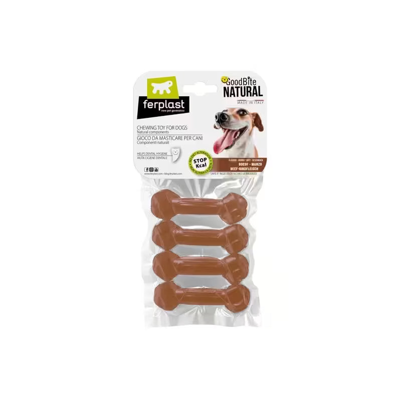 Ferplast GoodBite Natural Beef Bone - 15gx4 (XS)