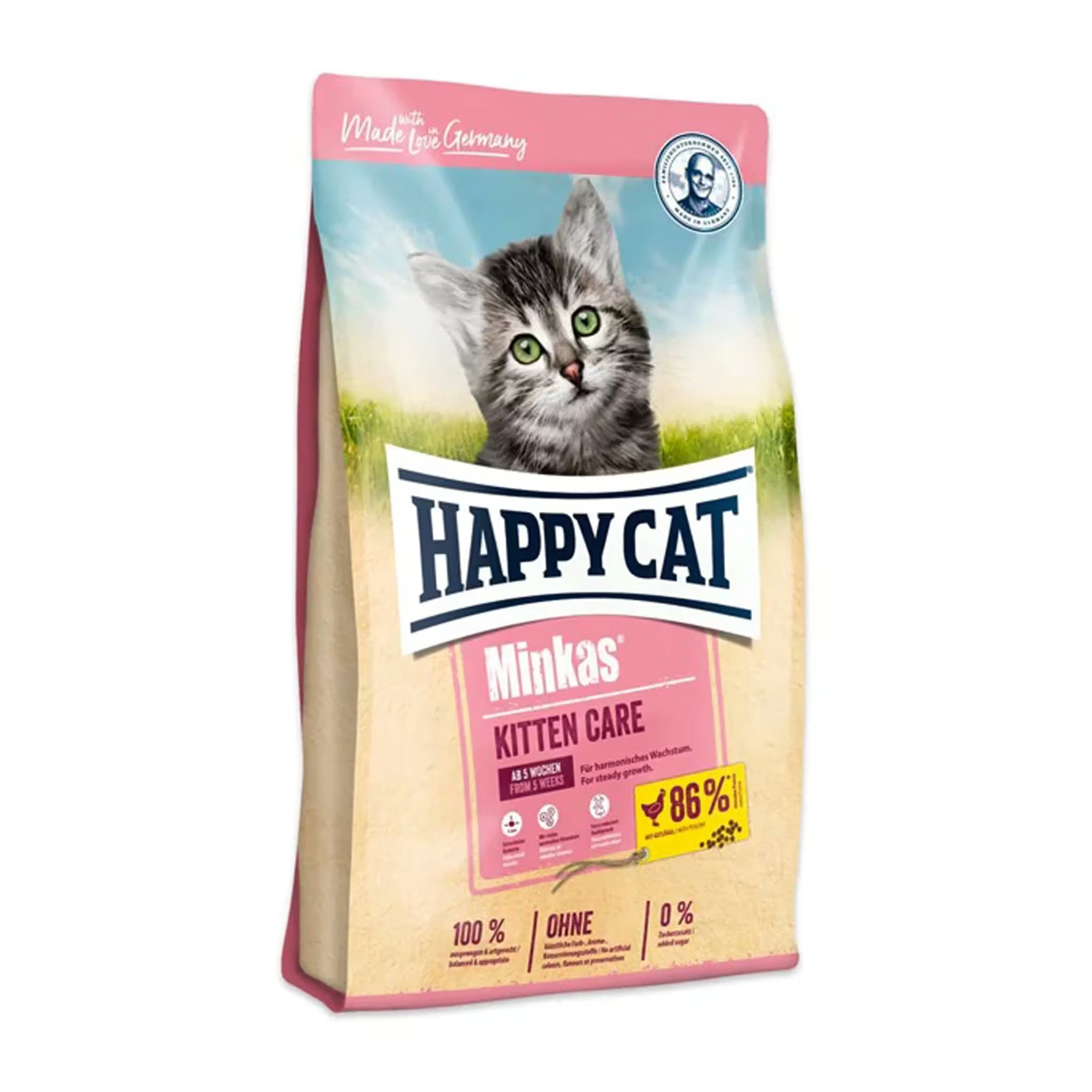 Happy Cat Kitten Minkas Kitten Care Poultry 10 Kg Bag