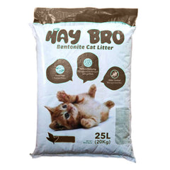 Hay Bro Adult Cat Bentonite Litter with Coffee Scent 25 Liter Bag