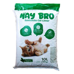 Hay Bro Adult Cat Bentonite Litter with Green Tea Scent 10 Liter Bag