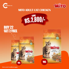 Mito Adult Cat Chicken 1 Kg 22 Deal | Jan 25