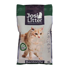 Josi Adult Cat Bentonite Litter with Baby Powder Scent 5 Liter Bag