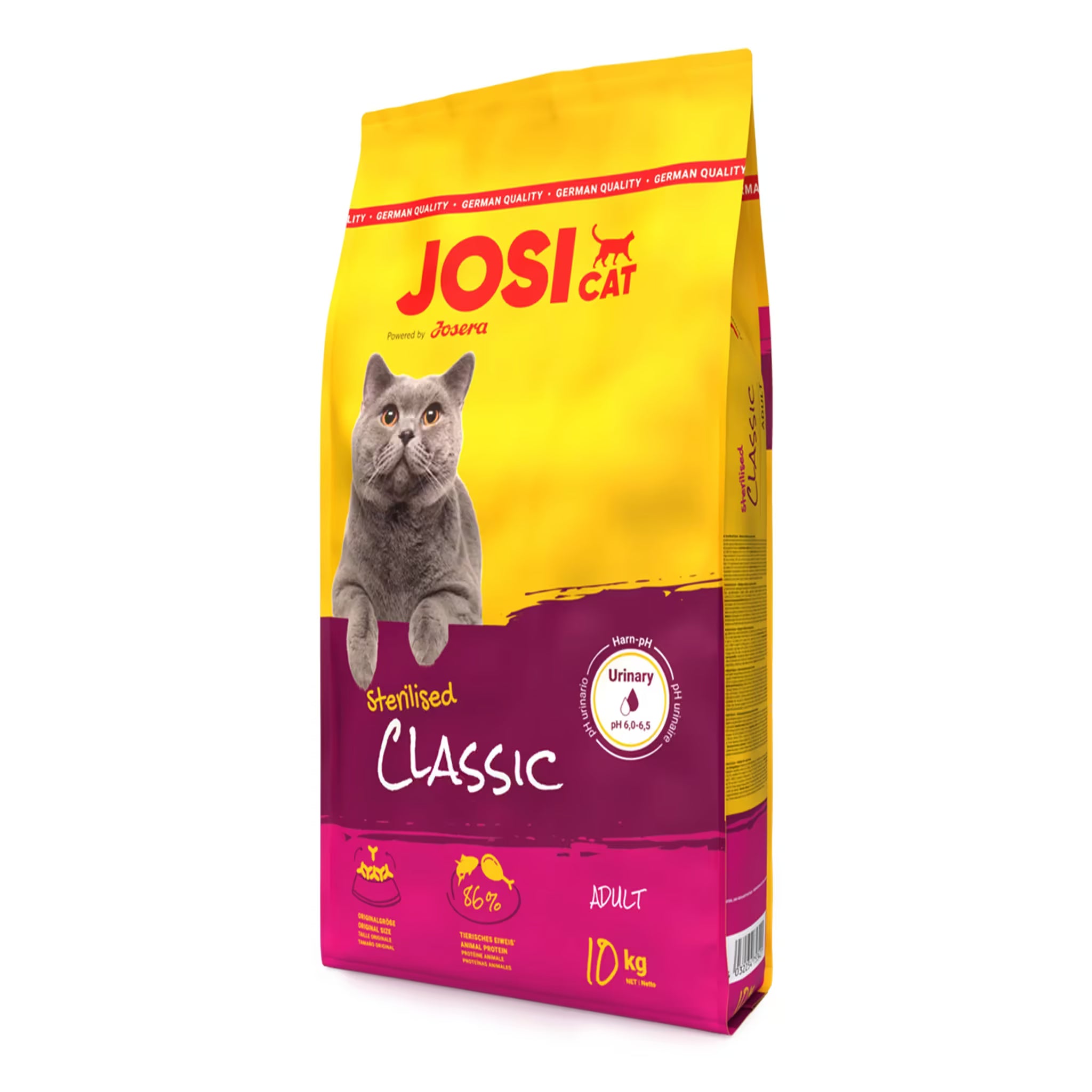 JosiCat Adult Cat Sterilised Classic 10 Kg Bag