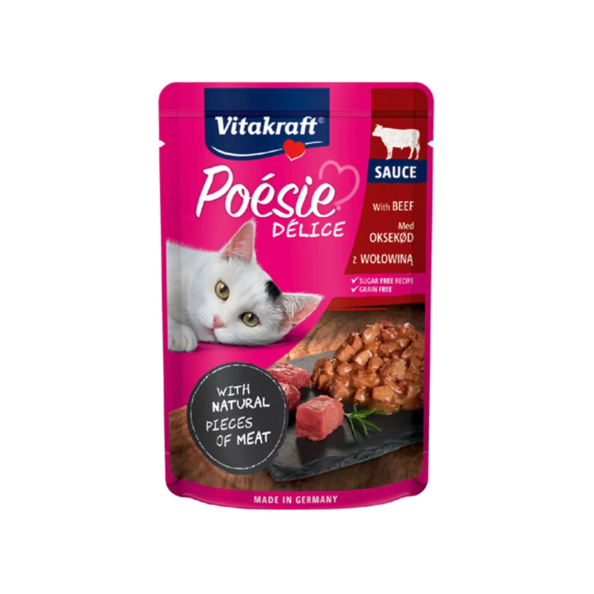Vitakraft Adult Cat Poesie Delice Beef 85 g Pouch