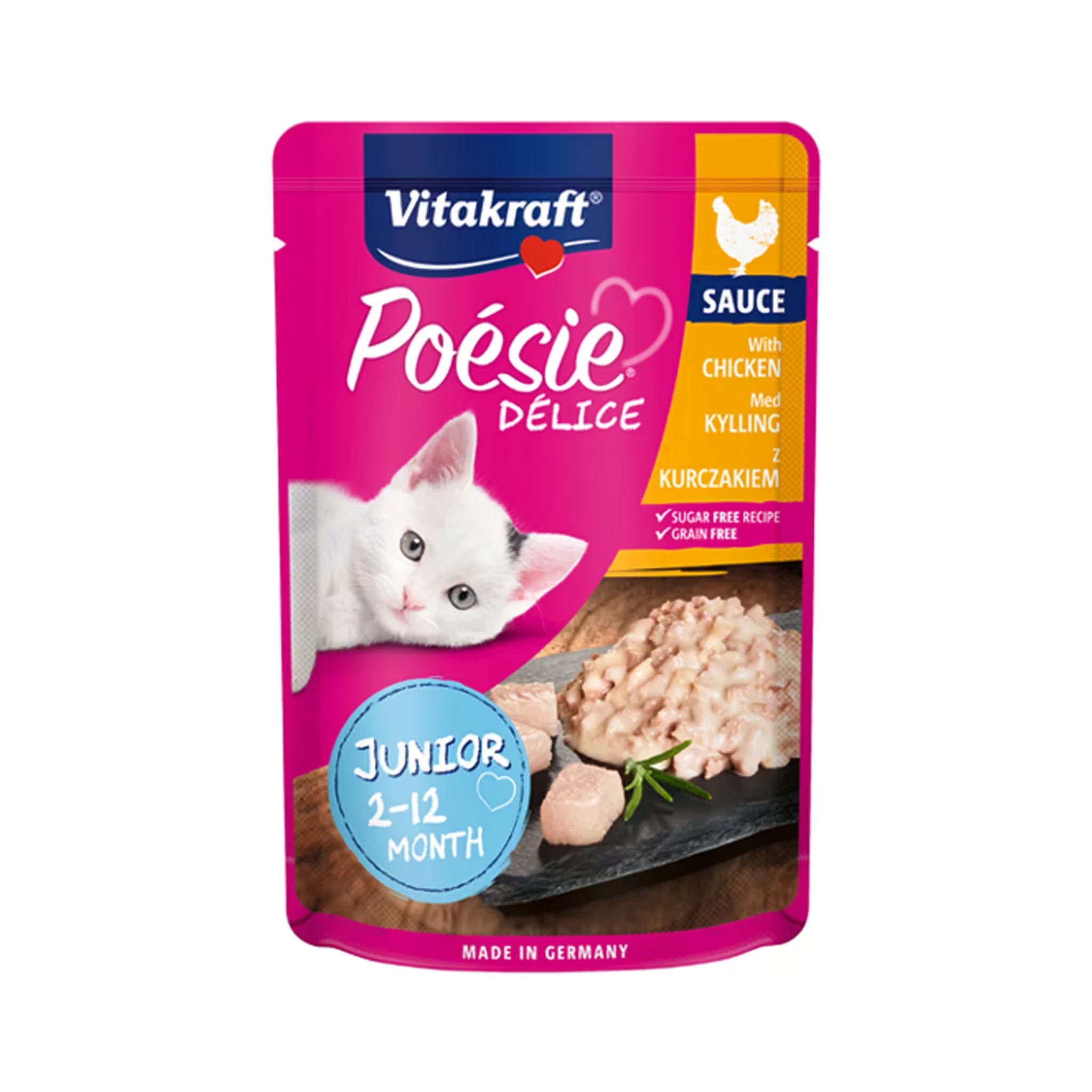 Vitakraft Kitten Poesie Delice Junior Chicken 85 g Pouch