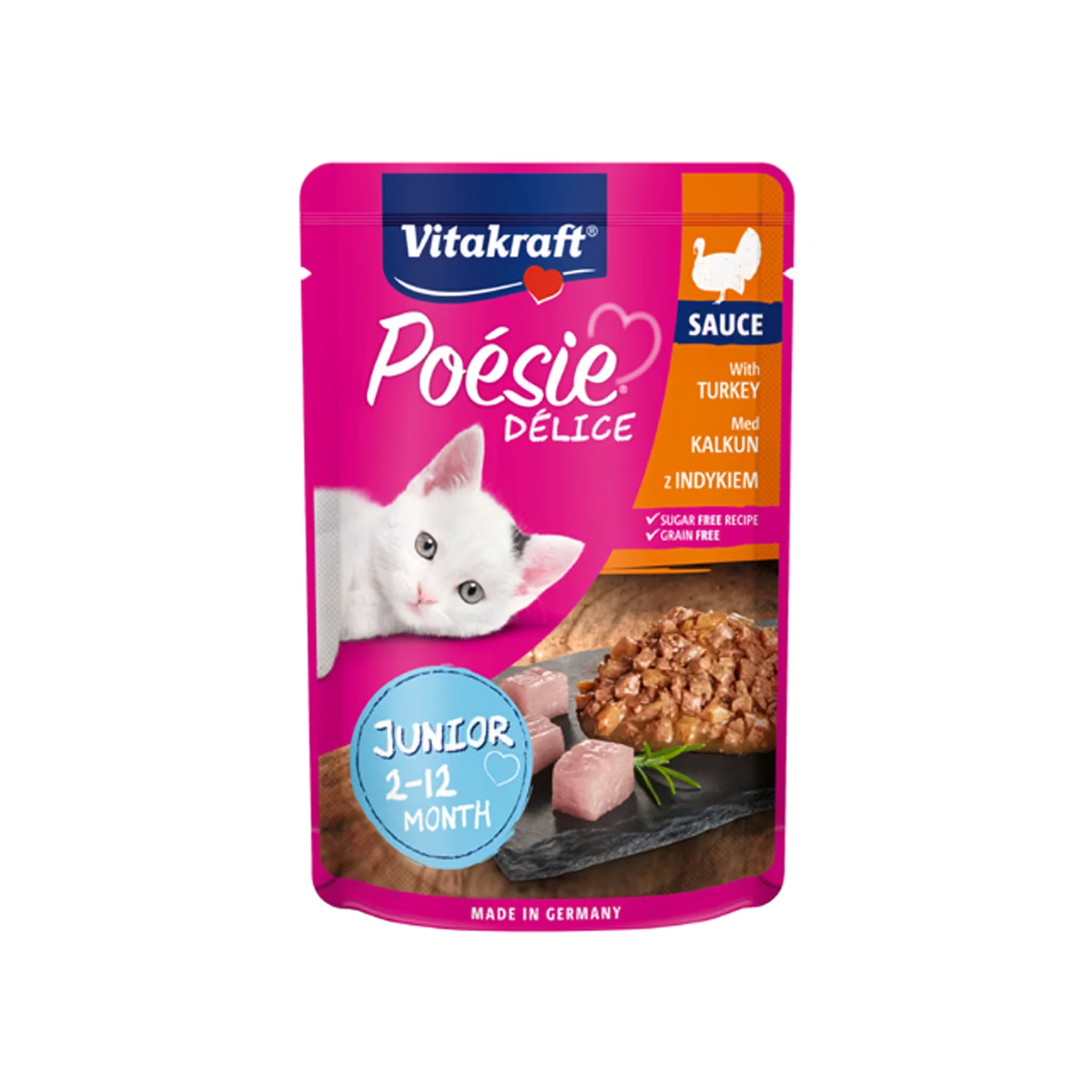 Vitakraft Kitten Poesie Delice Junior Turkey 85 g Pouch