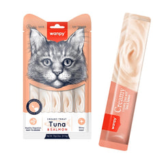 Wanpy Adult Cat Creamy Lickable Treats Tuna & Salmon 70 g Pouch