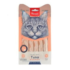 Wanpy Adult Cat Creamy Lickable Treats Tuna & Salmon 70 g Pouch