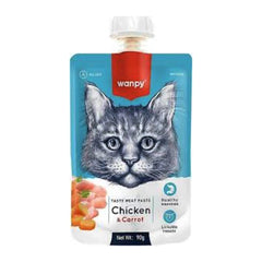 Wanpy Adult Cat Tasty Meat Chicken & Carrot 90 g Pouch