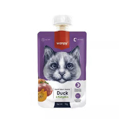 Wanpy Adult Cat Tasty Meat Paste Duck & Pumpkin 90 g Pouch