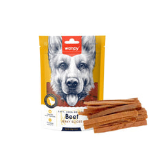 Wanpy Adult Dog Soft Beef Jerky Slices 100 g Pouch