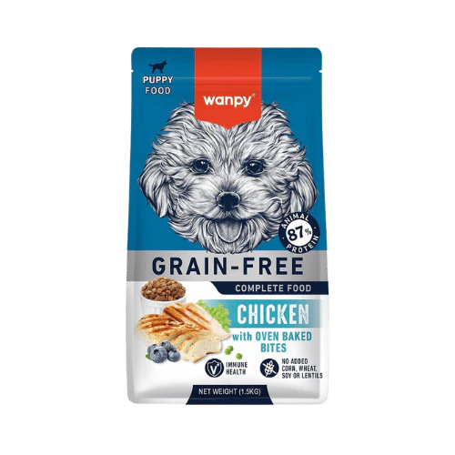 Wanpy Grain Free Chicken Dry Food For Puppy 1.5 Kg - Confiance Co