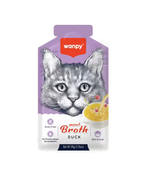 Wanpy Adult Cat Soup Meat Broths Duck 50 g